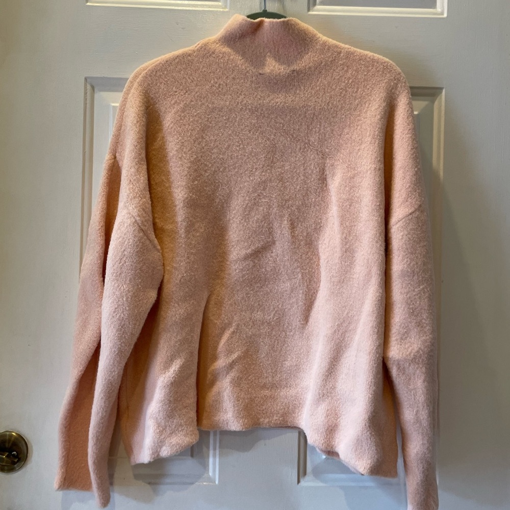 Express Mock- neck Pink Sweater Size Large